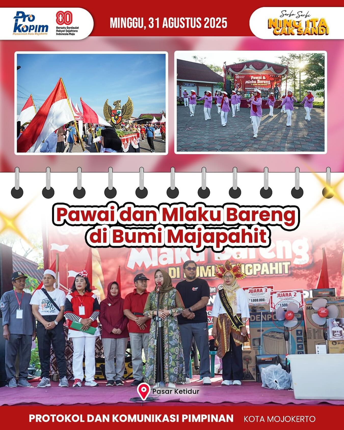 Wali Kota Mojokerto Resmikan Pawai dan Mlaku Bareng untuk Tingkatkan Kebersamaan Warga