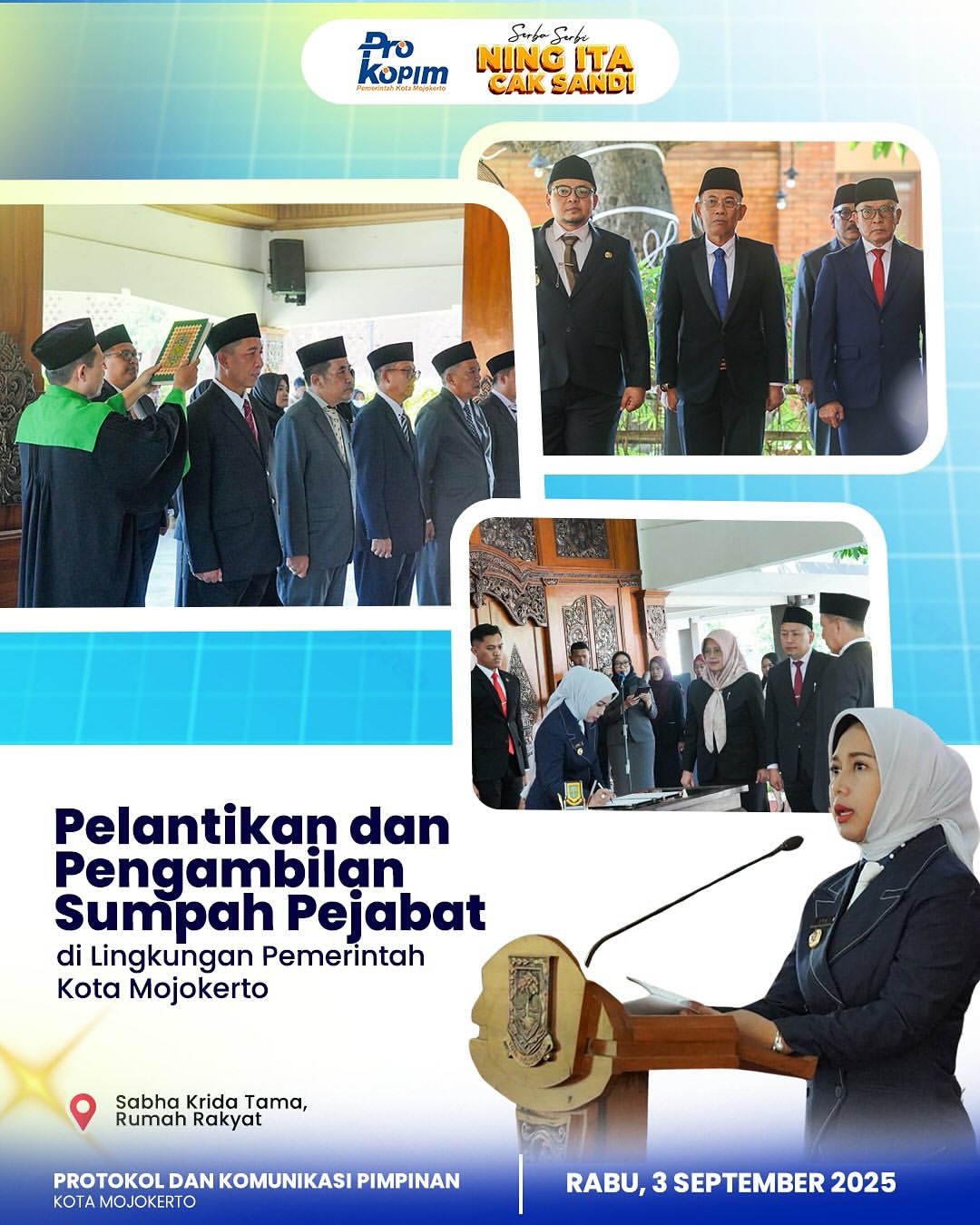Pelantikan 11 Pejabat Pemerintah Kota Mojokerto: Fokus pada Inovasi dan Pengembangan Kapasitas