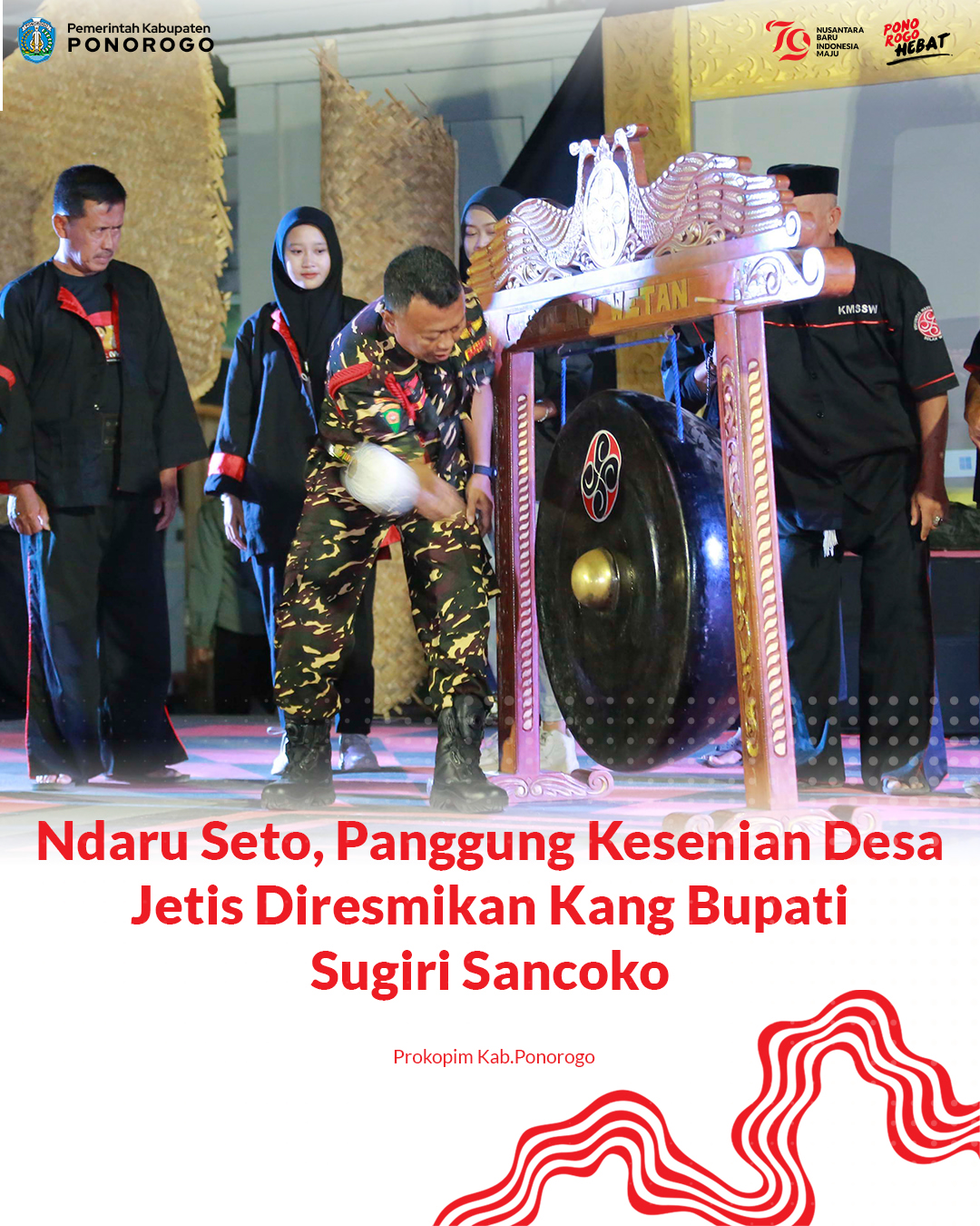 Panggung Ndaru Seto Resmi Diresmikan di Desa Jetis