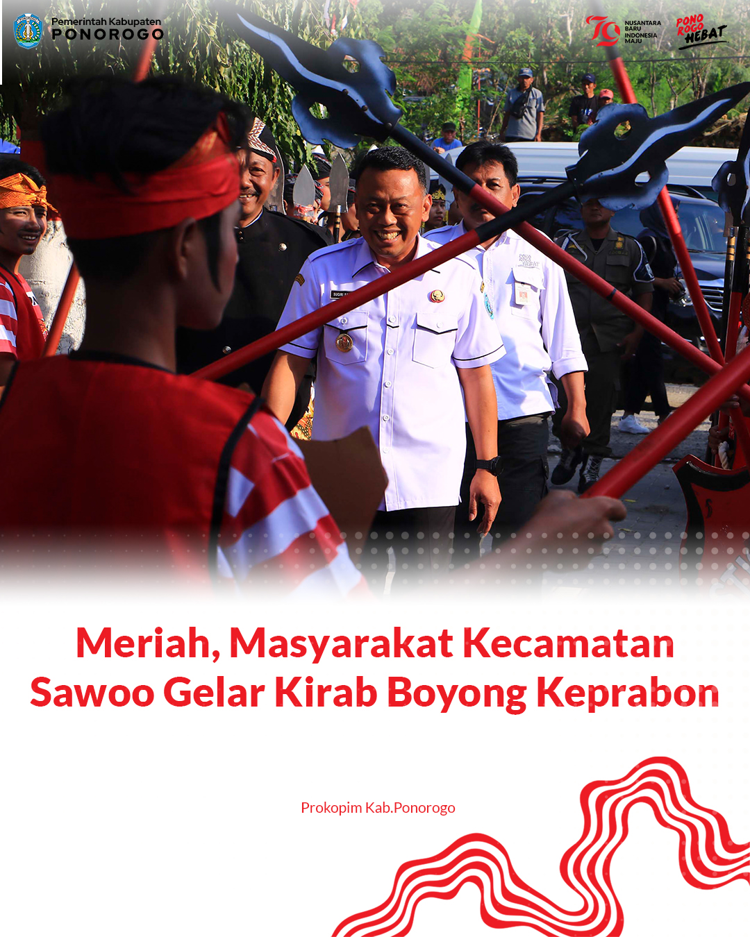 Kirab Pusaka Boyong Keprabon Rayakan Kemerdekaan RI ke-79