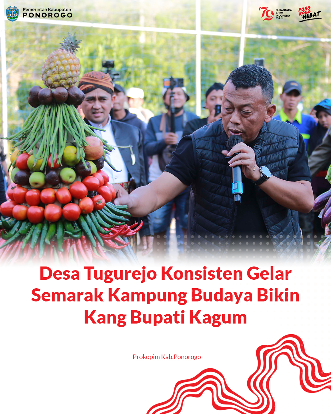 Semarak Kirab Budaya di Desa Tugurejo, Ponorogo