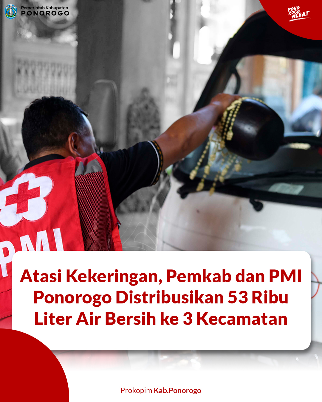 Dampak Kekeringan di Kota Reog: Pemkab Ponorogo Distribusikan Air Bersih