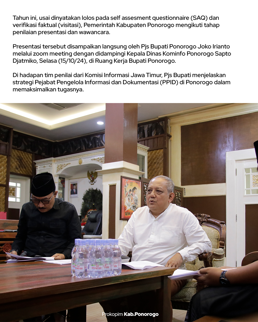 Pemerintah Kabupaten Ponorogo Bersiap Raih Keterbukaan Informasi Publik