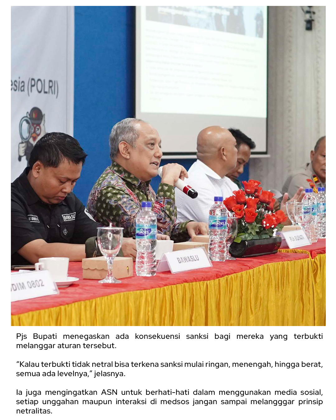 Pjs Bupati Ponorogo Ingatkan ASN Jaga Netralitas dalam Pilkada 2024