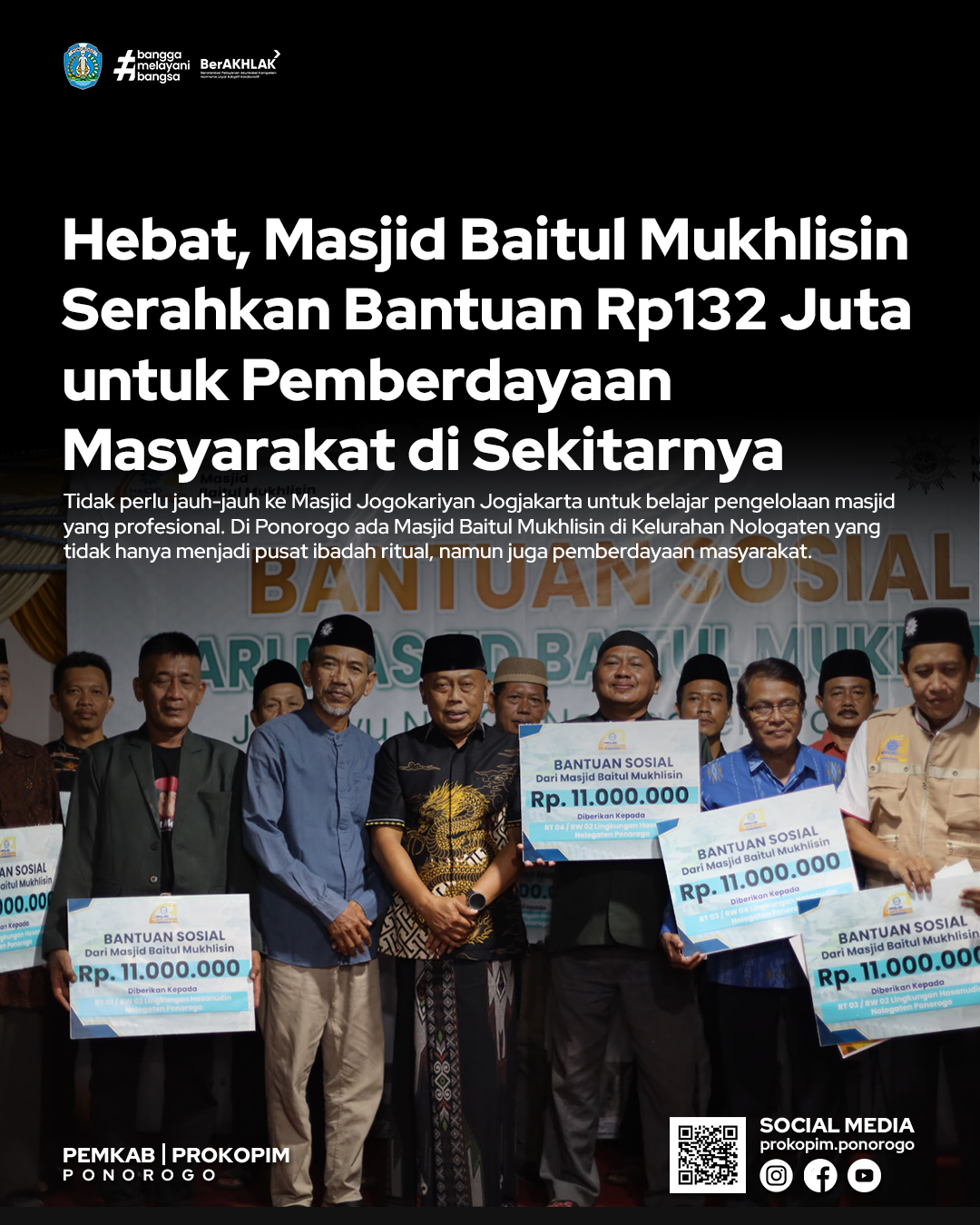 Masjid Baitul Mukhlisin di Ponorogo Jadi Model Pengelolaan Masjid Profesional