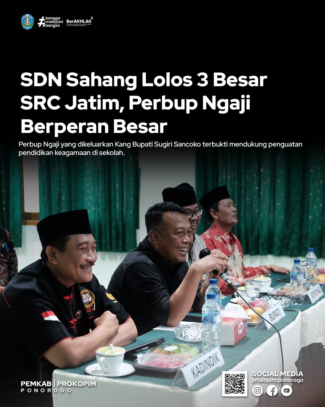 SDN Sahang Masuk 3 Besar School Religious Culture di Jawa Timur