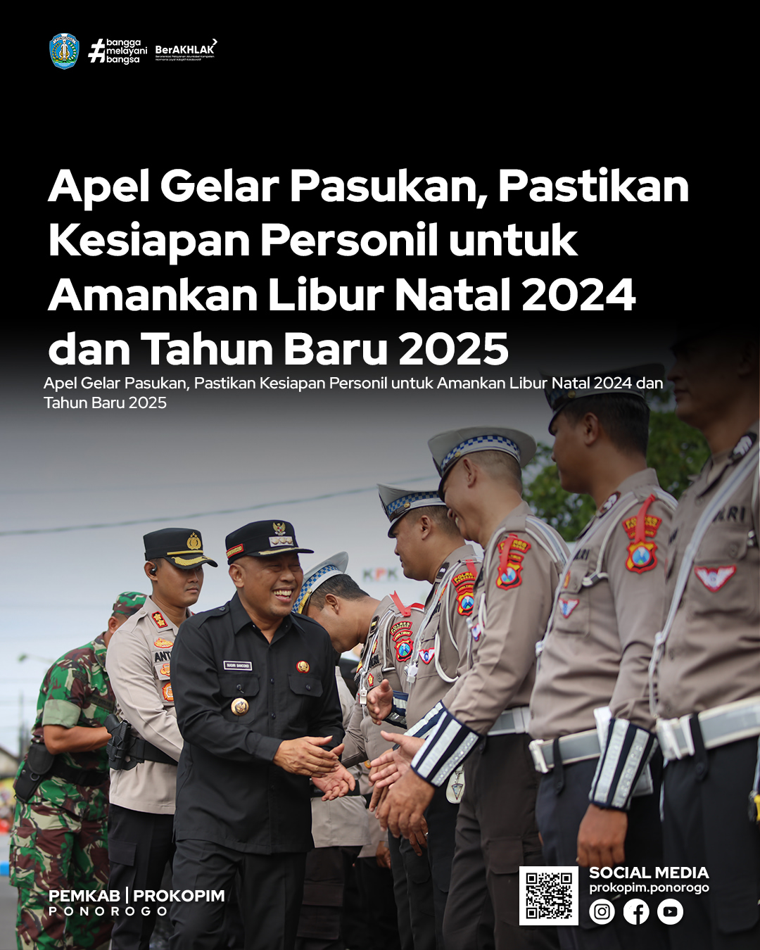 Pemerintah Ponorogo Siapkan Keamanan Libur Natal dan Tahun Baru 2024