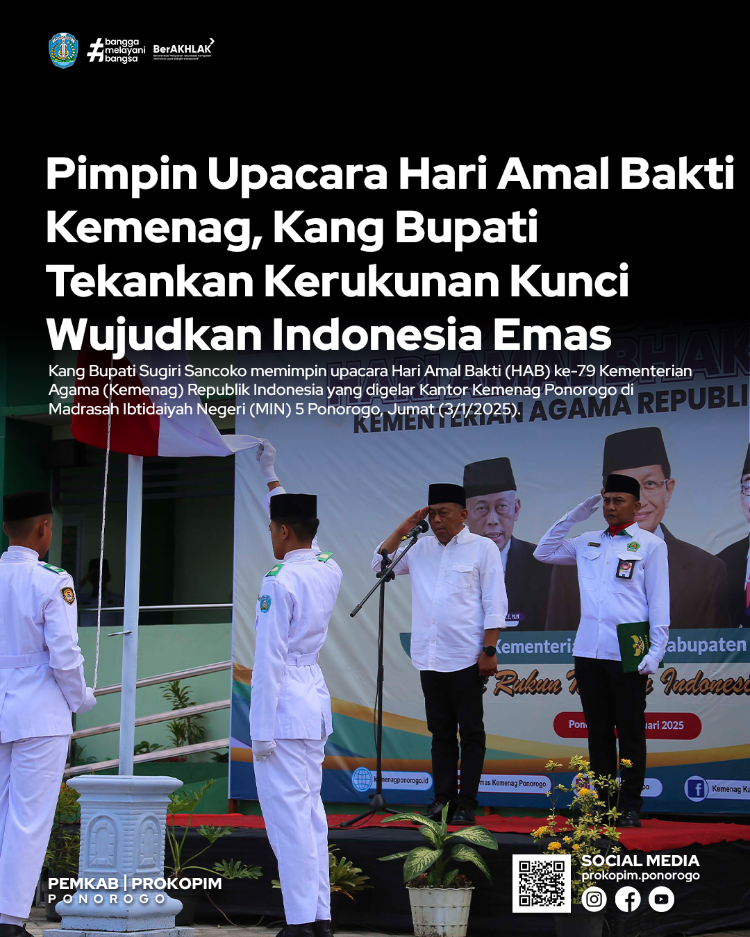 Peringatan Hari Amal Bakti ke-79 Kemenag RI di Ponorogo