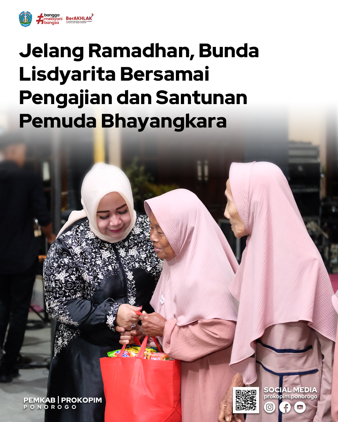 Pemuda Bhayangkara Gelar Pengajian dan Santunan Menyambut Ramadhan