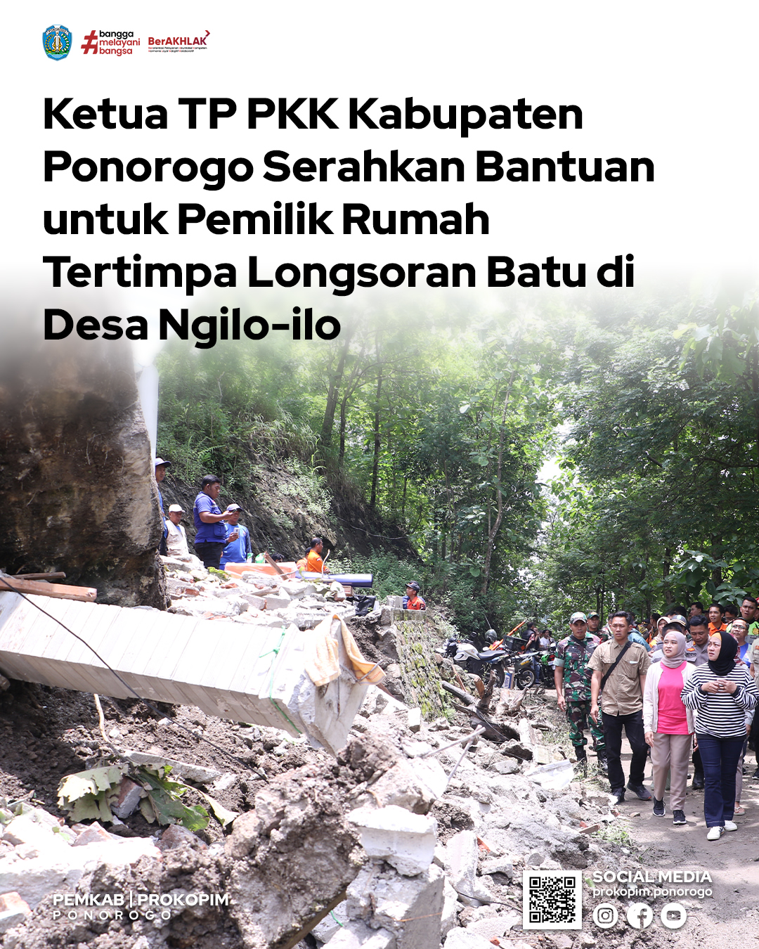 Pemerintah Ponorogo Tanggap Bencana di Desa Ngilo-ilo