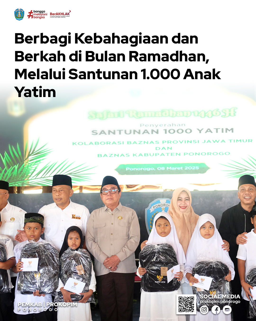 Santunan untuk 1.000 Anak Yatim di Bulan Ramadhan