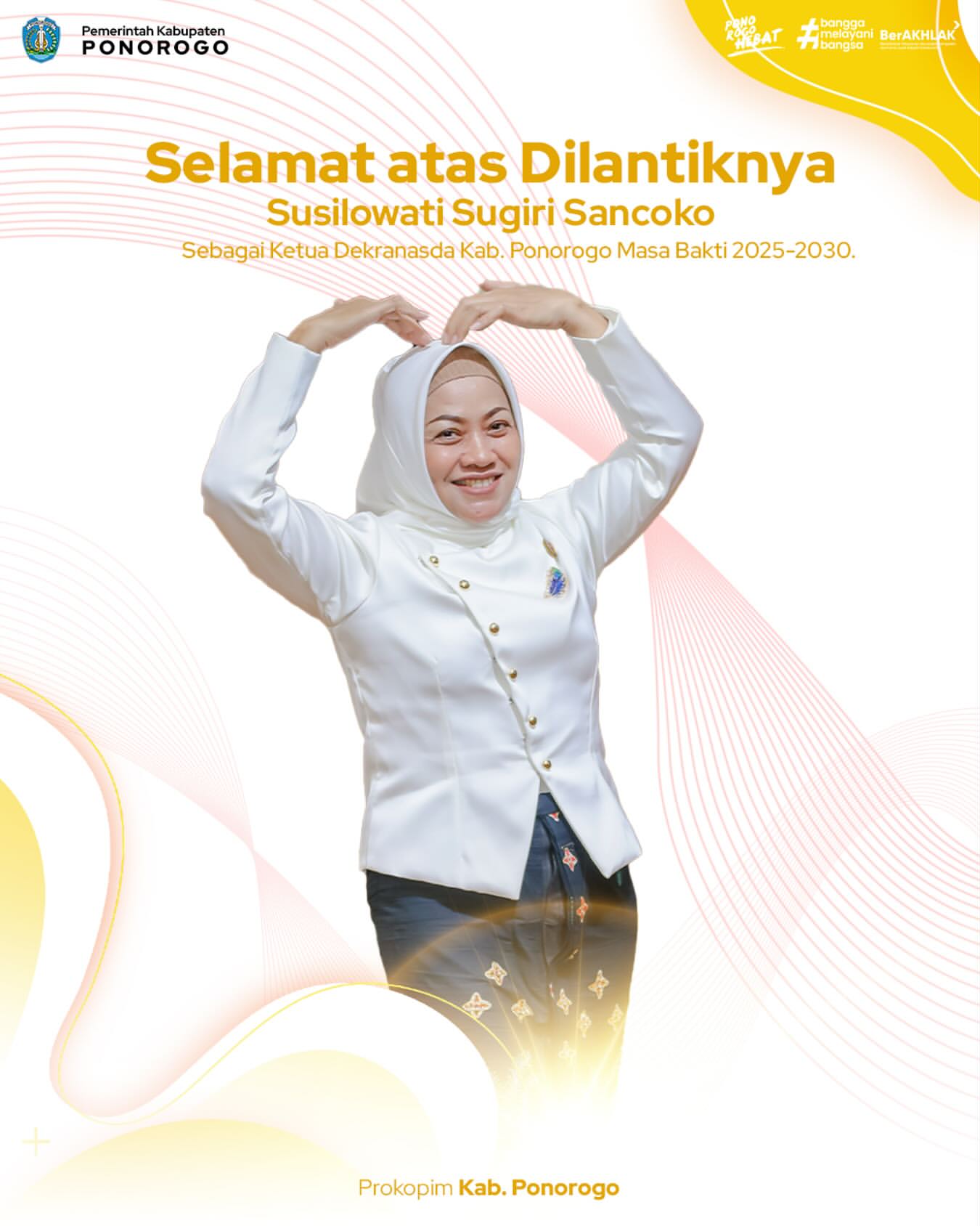 Susilowati Sugiri Sancoko Dilantik sebagai Ketua Dekranasda Ponorogo