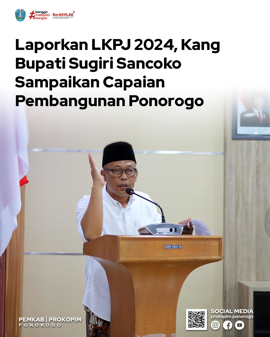 Laporan Pertanggungjawaban Bupati Ponorogo Menyebut Peningkatan Indeks Pembangunan