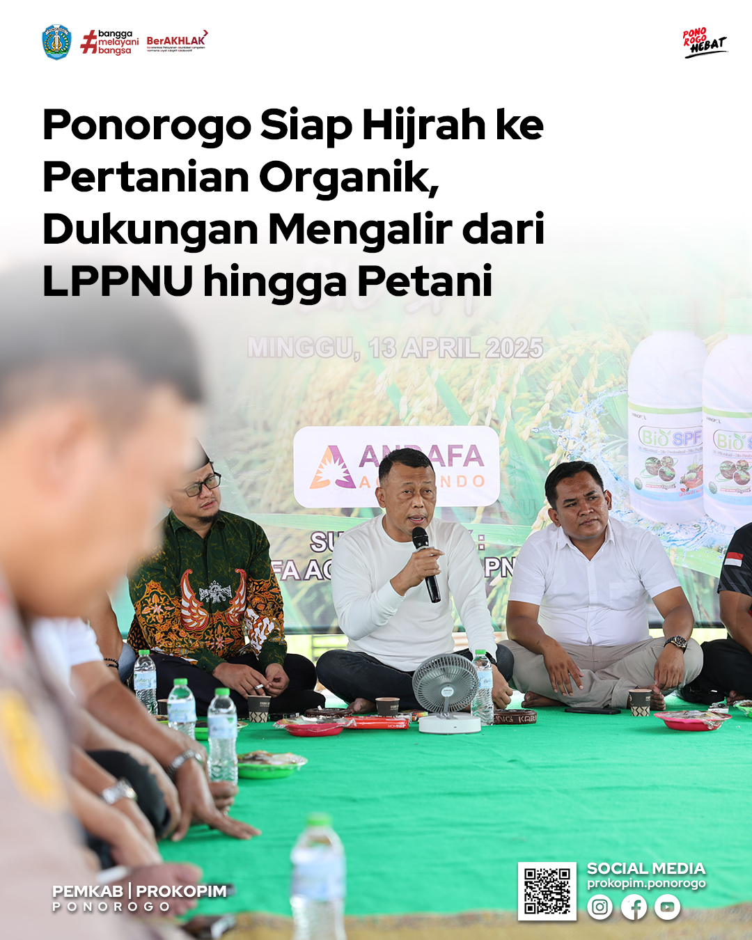 Ponorogo Menuju Kabupaten Organik dengan Pupuk Bio SPF