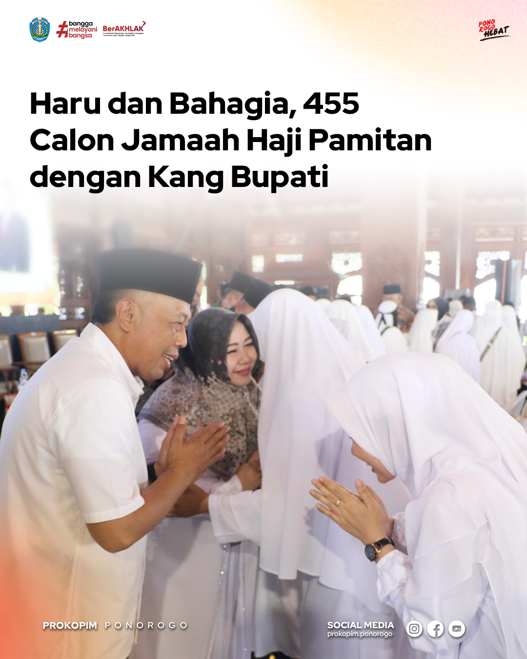 455 Calon Jamaah Haji Ponorogo Bersiap Berangkat ke Tanah Suci