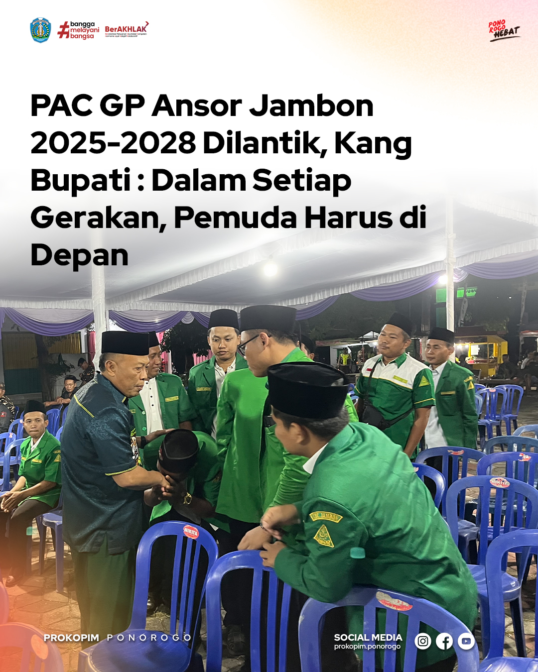 Pelantikan PAC GP Ansor Jambon Masa Khidmat 2025-2028