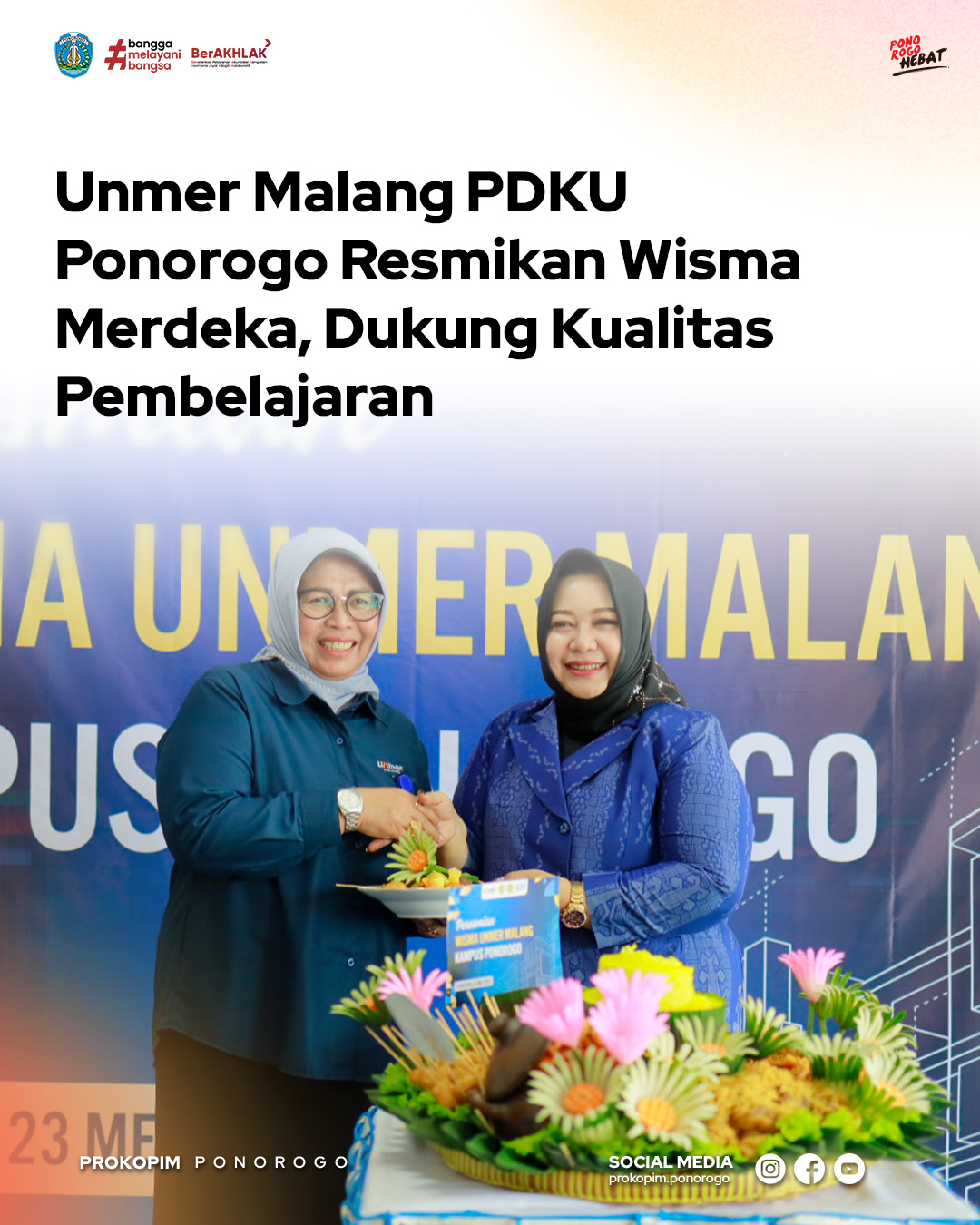 Wisma Merdeka Diresmikan untuk Dosen PDKU Ponorogo