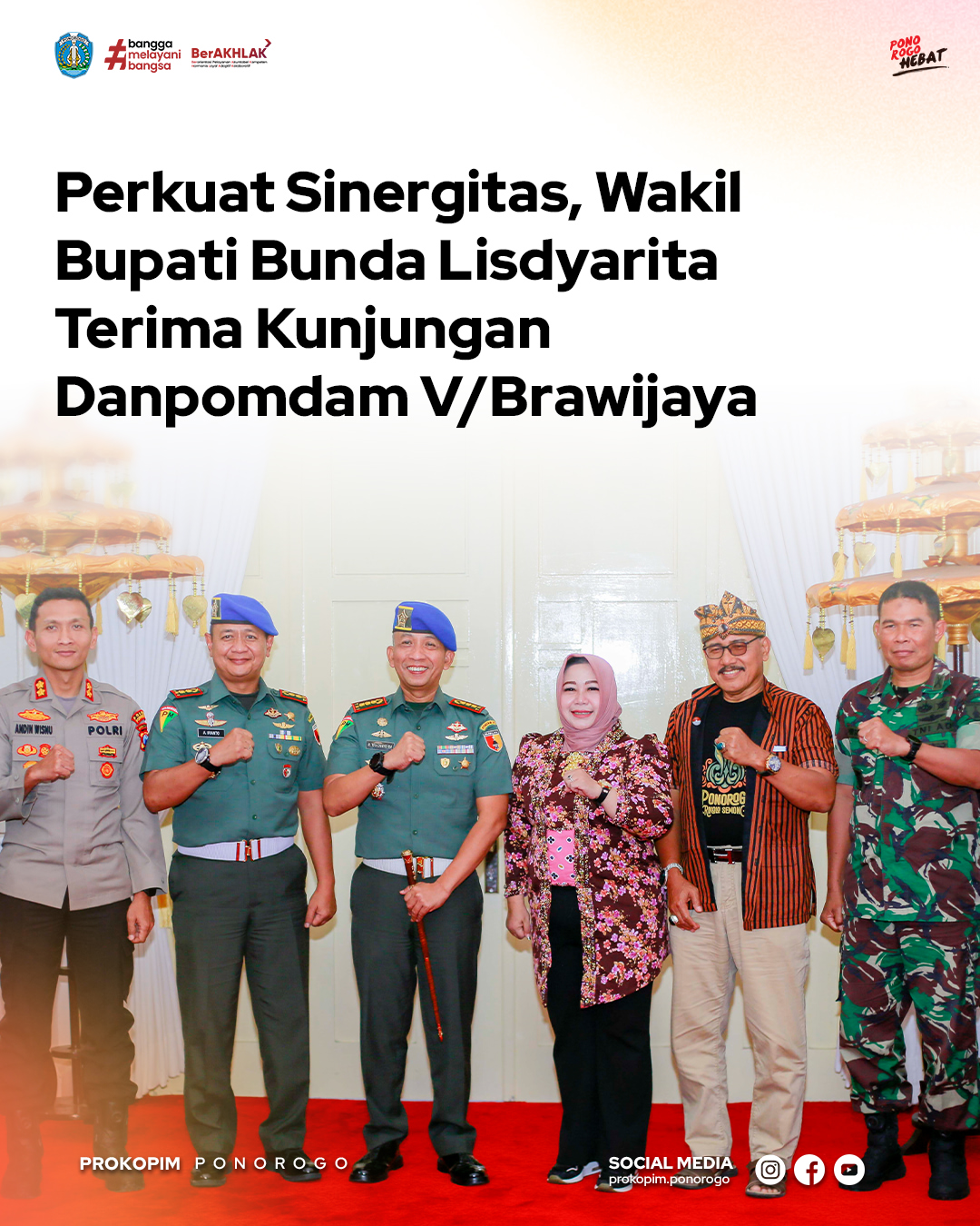 Kunjungan Kolonel Polisi Militer ke Ponorogo Perkuat Sinergi Keamanan