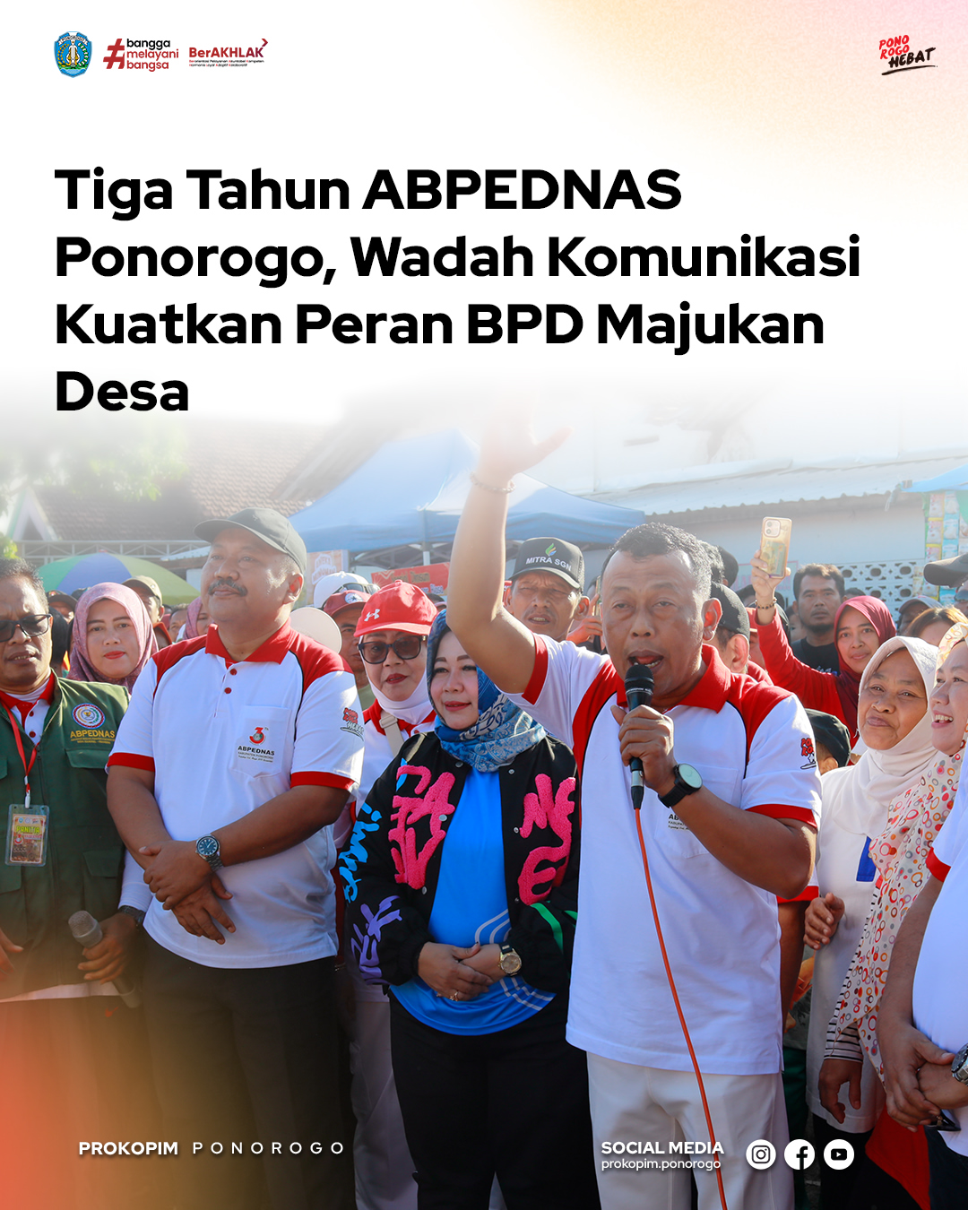 Perayaan Hari Jadi ABPEDNAS Ponorogo dengan Senam Bersama dan Jalan Sehat