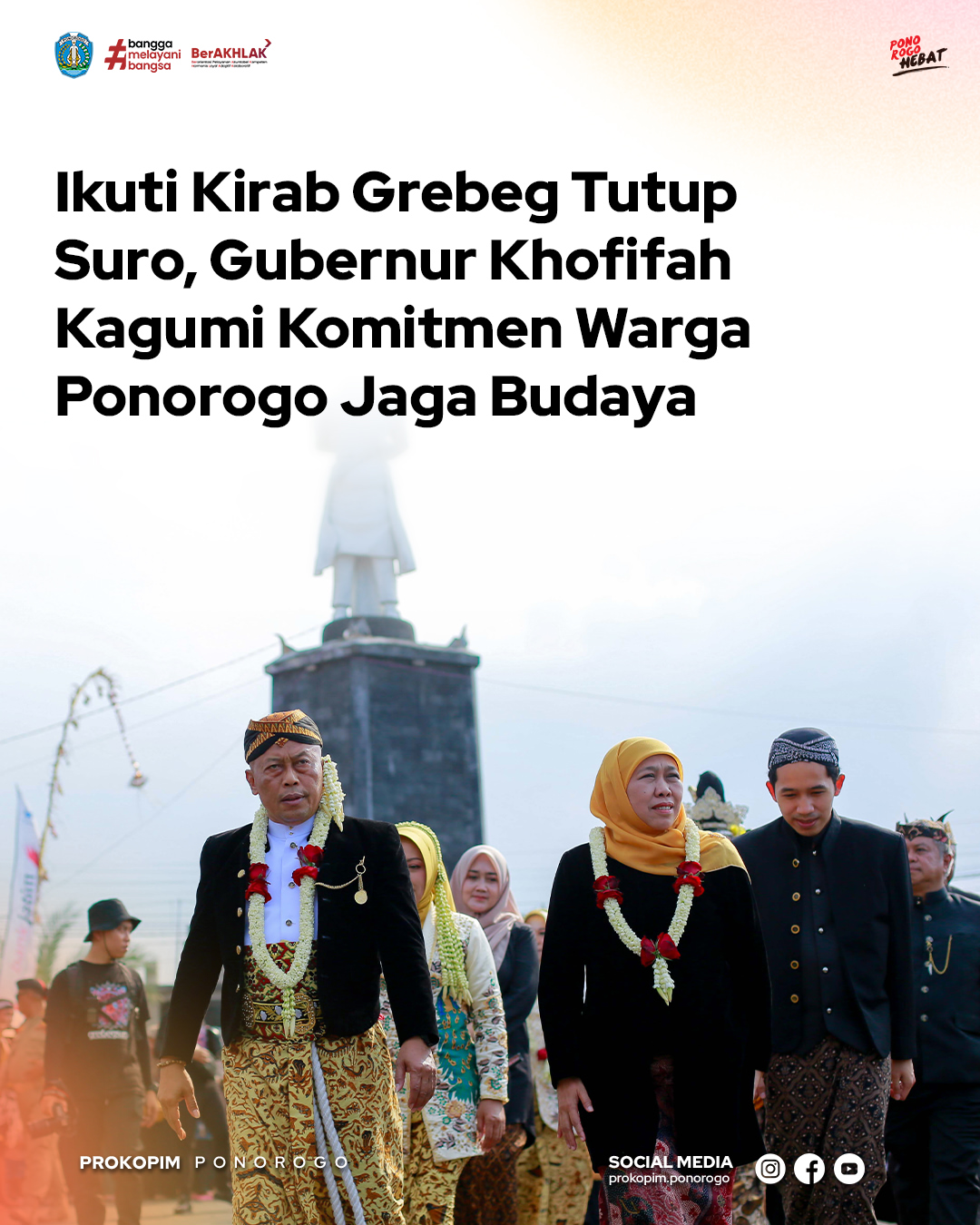 Meriah! Kirab Budaya Grebeg Tutup Suro di Ponorogo