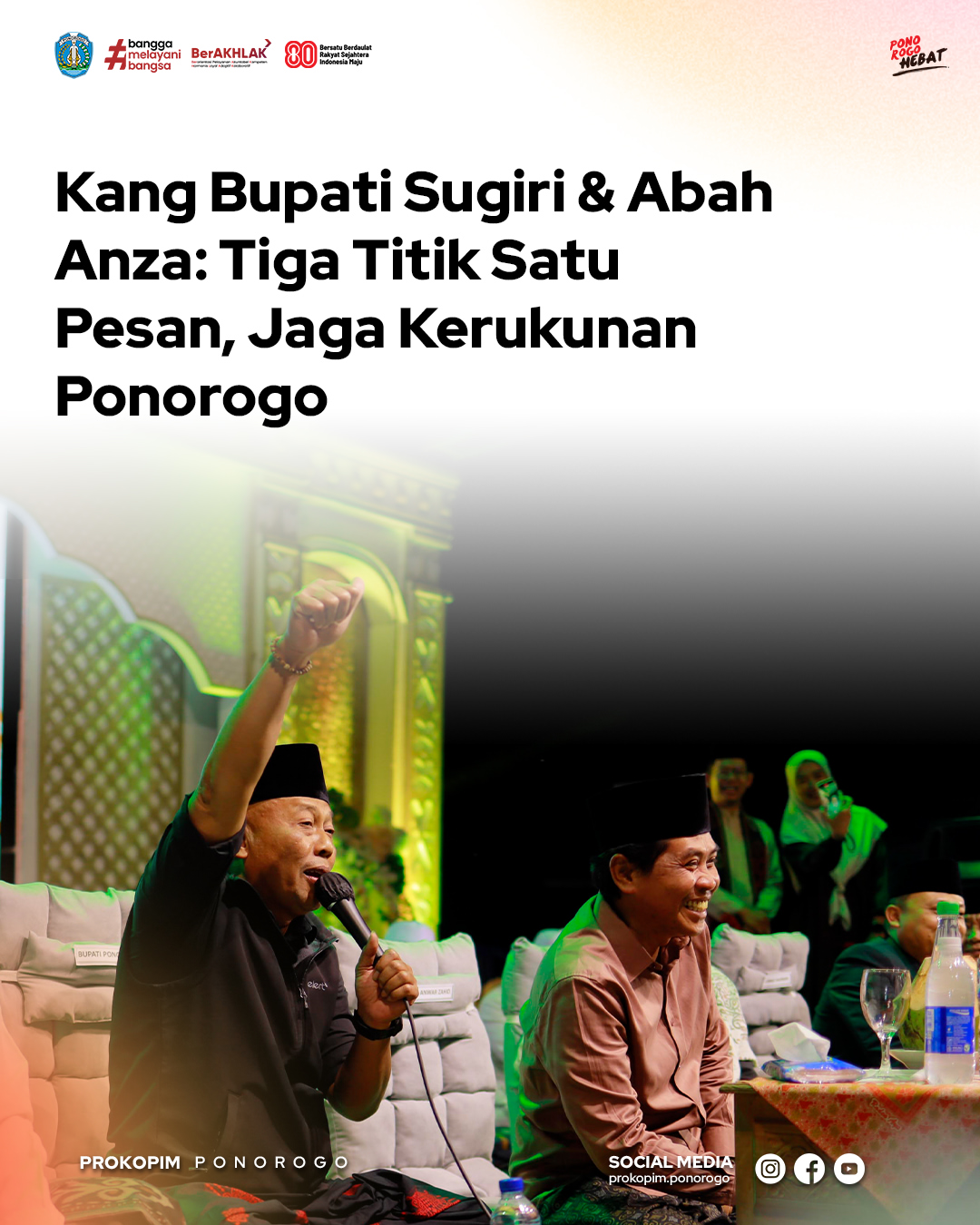 Pasangan Tokoh dan Ulama Rawat Tradisi Rukun di Ponorogo