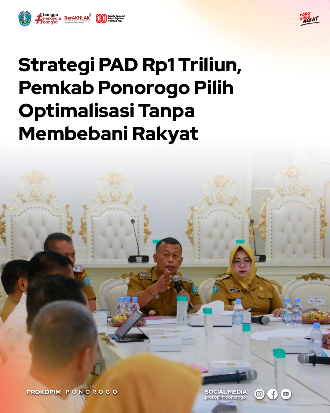 Pemkab Ponorogo Targetkan Pendapatan Asli Daerah Rp1 Triliun Dengan Strategi Efisien