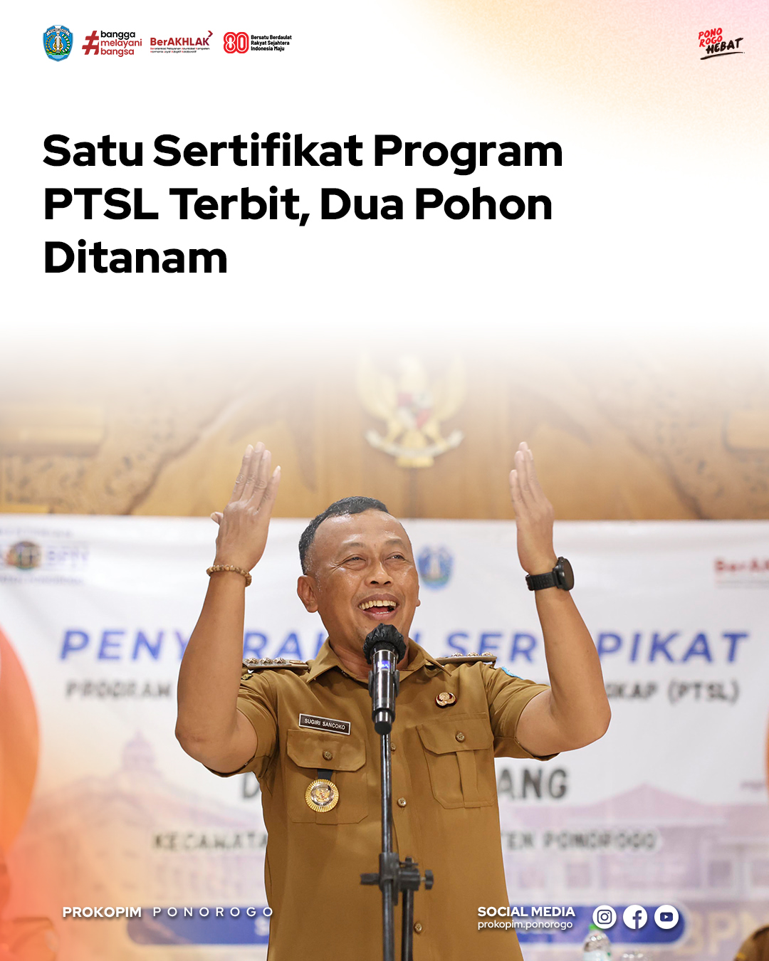 Ide Kreatif Bupati Ponorogo: Ganti Sertifikat Tanah dengan Bibit Pohon