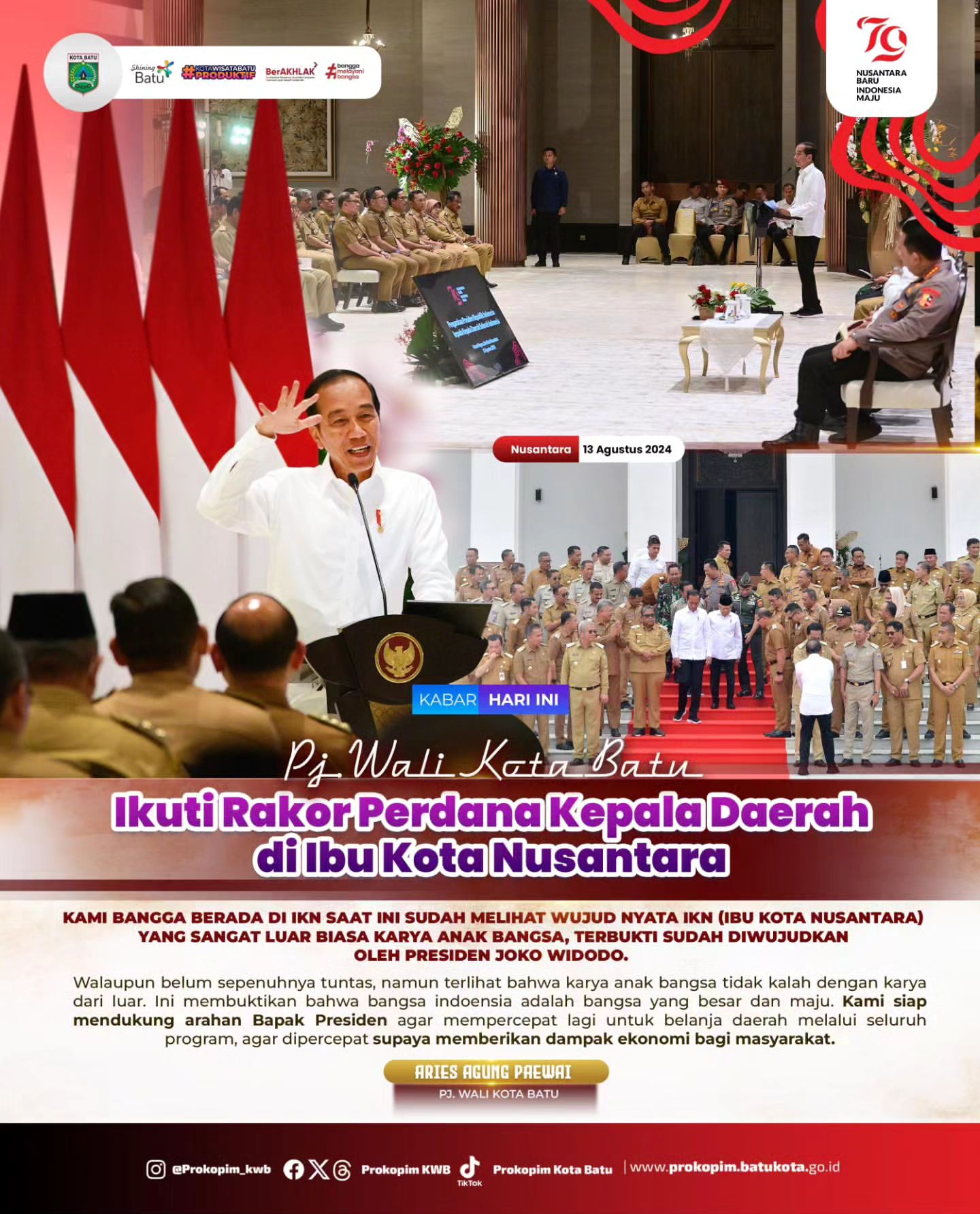 Rapat Koordinasi Perdana Kepala Daerah di Ibu Kota Nusantara