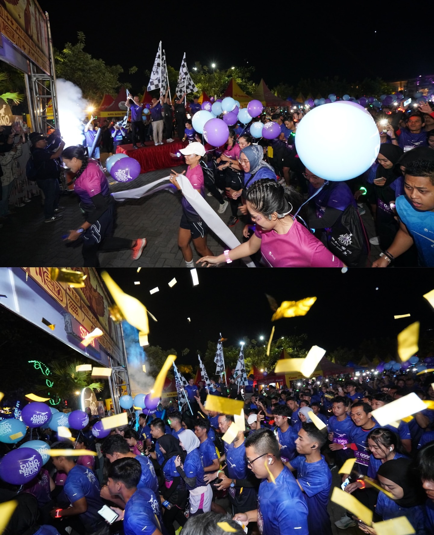 Ribuan Pelari Memeriahkan Dino Night Run, Dukung Pariwisata Kota Batu