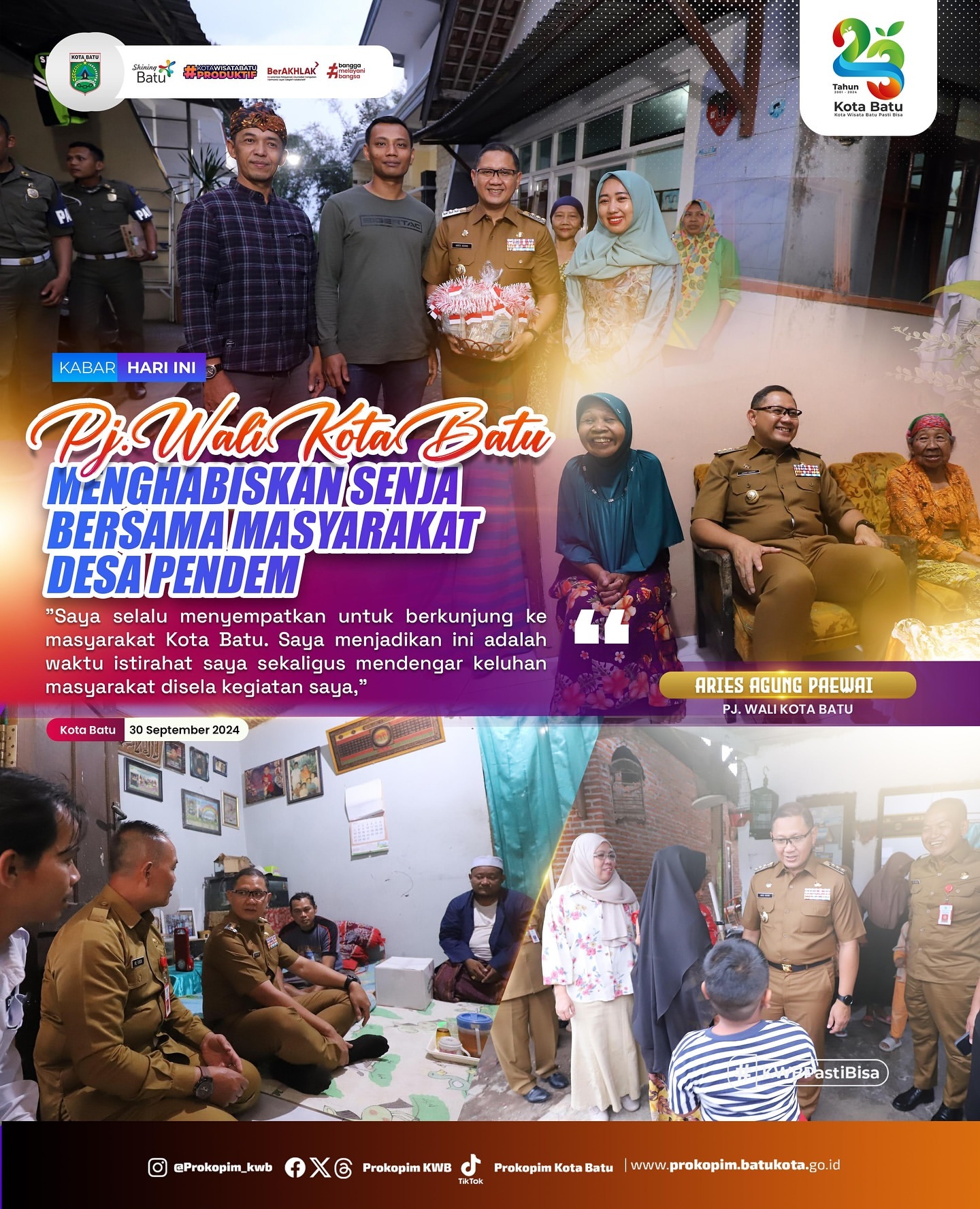 Menghabiskan Senja Bersama Masyarakat Desa Pendem
