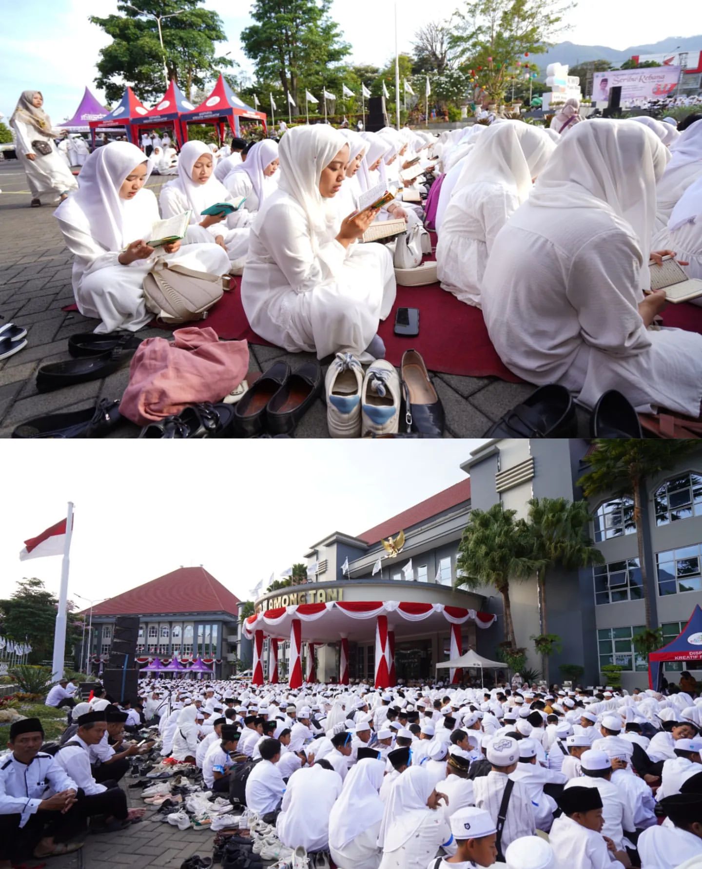 Kegiatan Khotmil Quran dan Festival Seribu Rebana Cinta Rasul di Kota Batu
