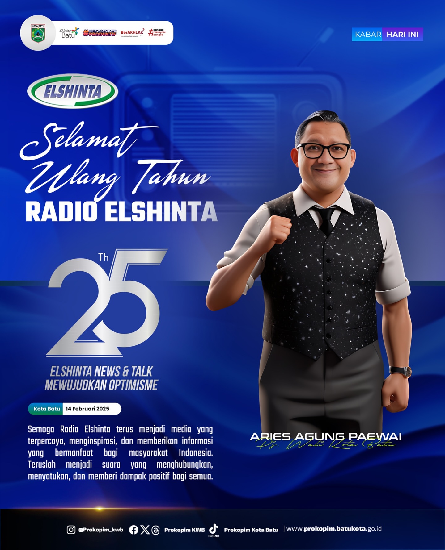 Radio Elshinta Rayakan Ulang Tahun ke-25 dengan Harapan Baru