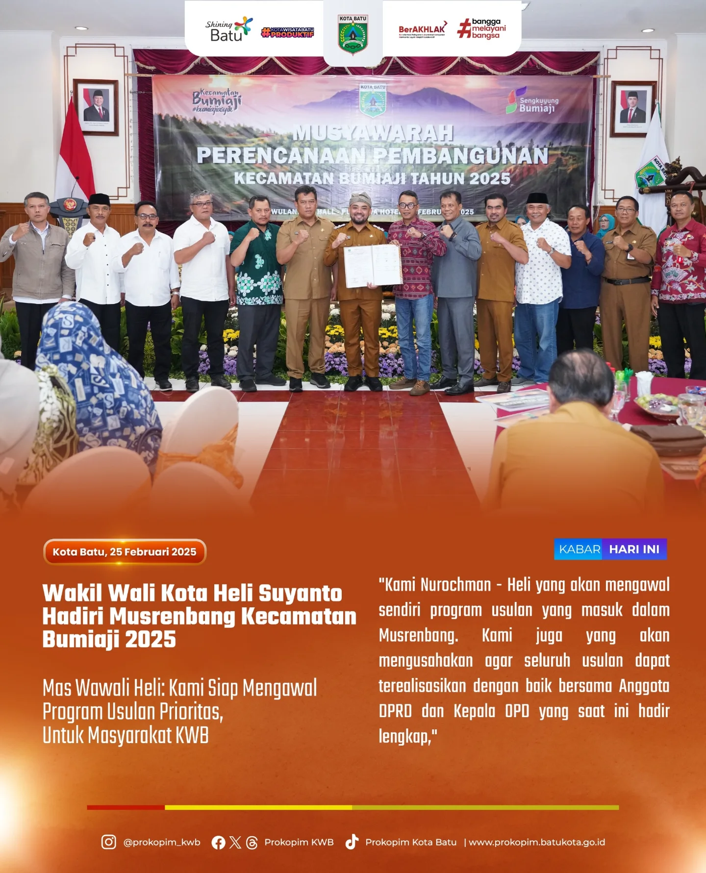 Musrenbang Kecamatan Bumiaji 2025: Usulan Prioritas untuk Masyarakat