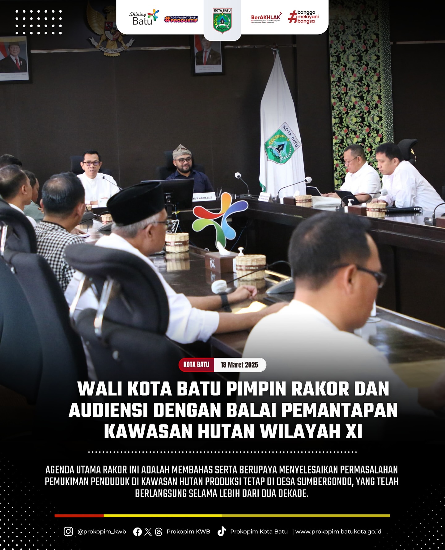 Wali Kota Batu Pimpin Rapat Koordinasi dan Audiensi Terkait Kawasan Hutan