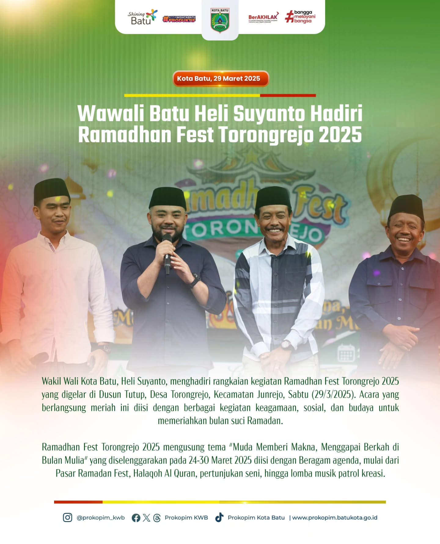 Dukungan Wakil Wali Kota Batu untuk UMKM di Pasar Ramadan Fest 2025