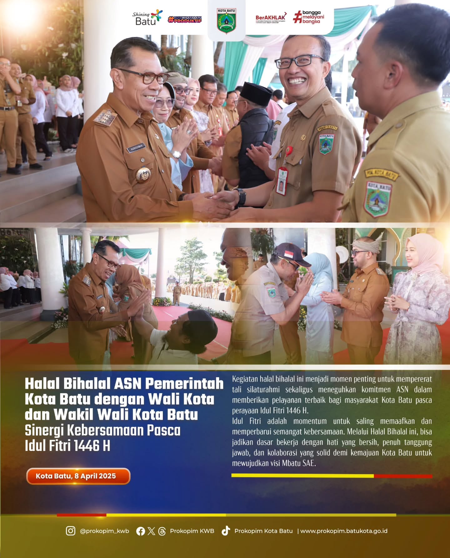Halal Bihalal ASN Pemkot Batu: Momen Sinergi Pasca Idul Fitri