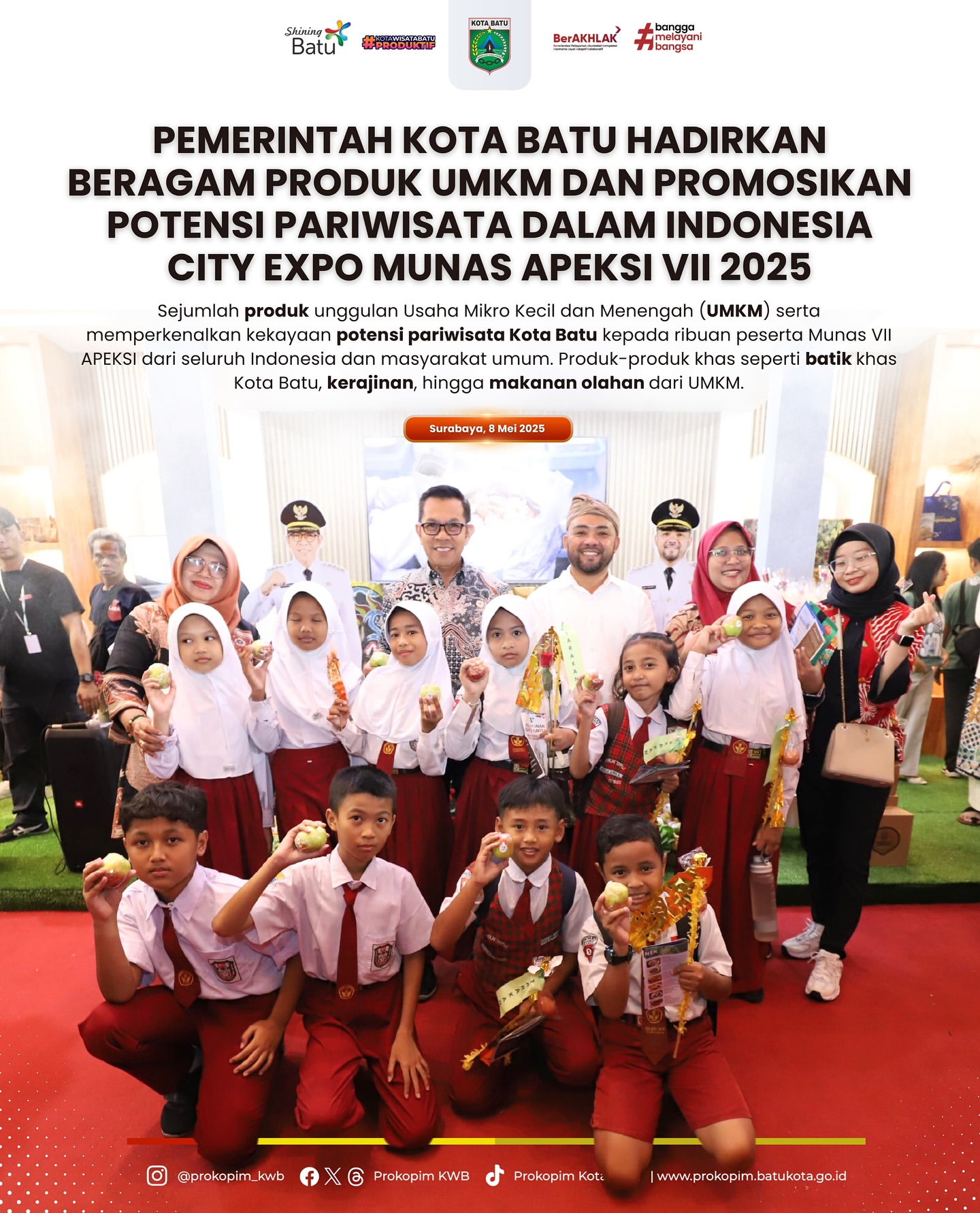 Pemerintah Kota Batu Tampilkan Produk UMKM dan Wisata di Indonesia City Expo 2025