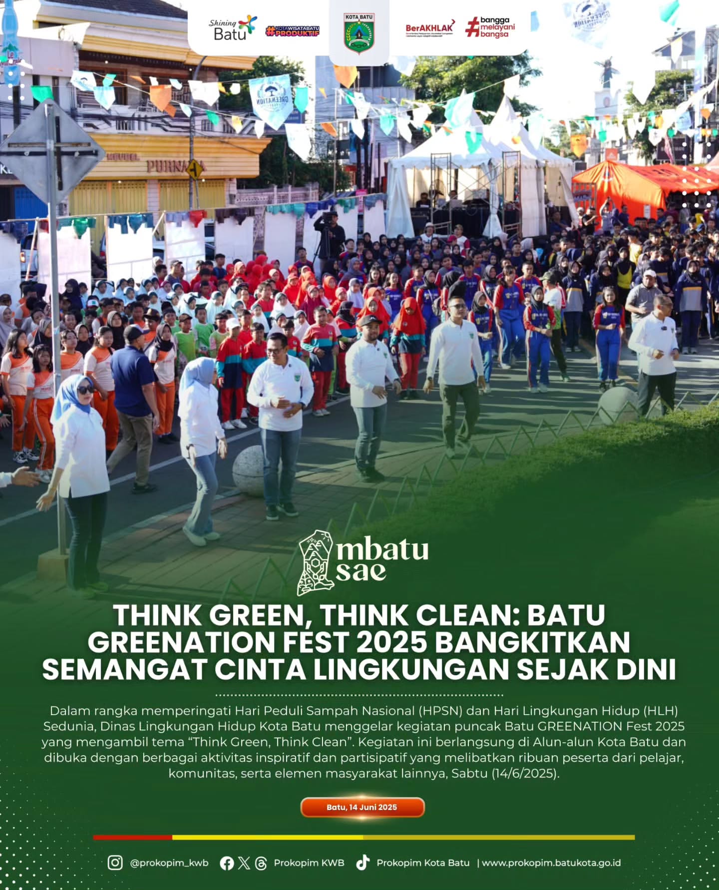 Batu GREENATION Fest 2025: Menumbuhkan Semangat Cinta Lingkungan Sejak Dini
