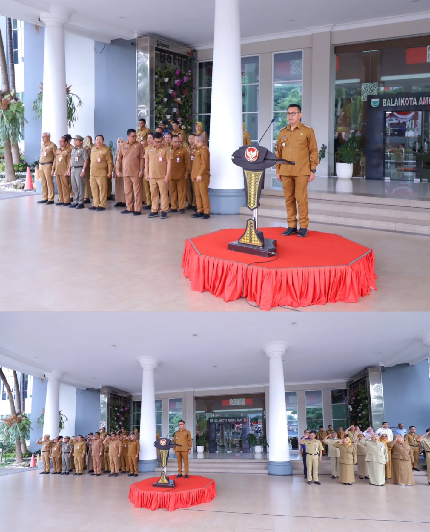 Wali Kota Batu Serahkan Penghargaan kepada ASN Purna Tugas