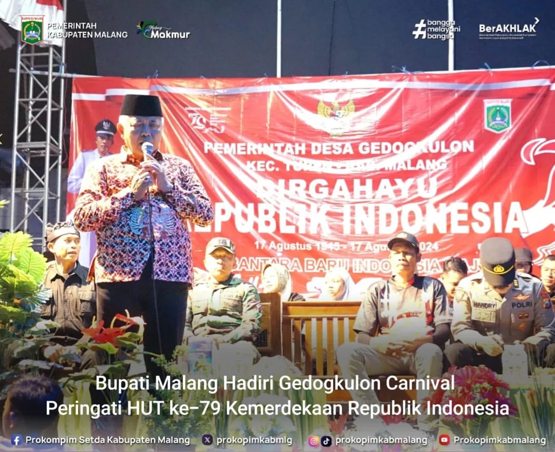Perayaan Gedogkulon Carnival di Kecamatan Turen Rayakan HUT Ke-79 RI
