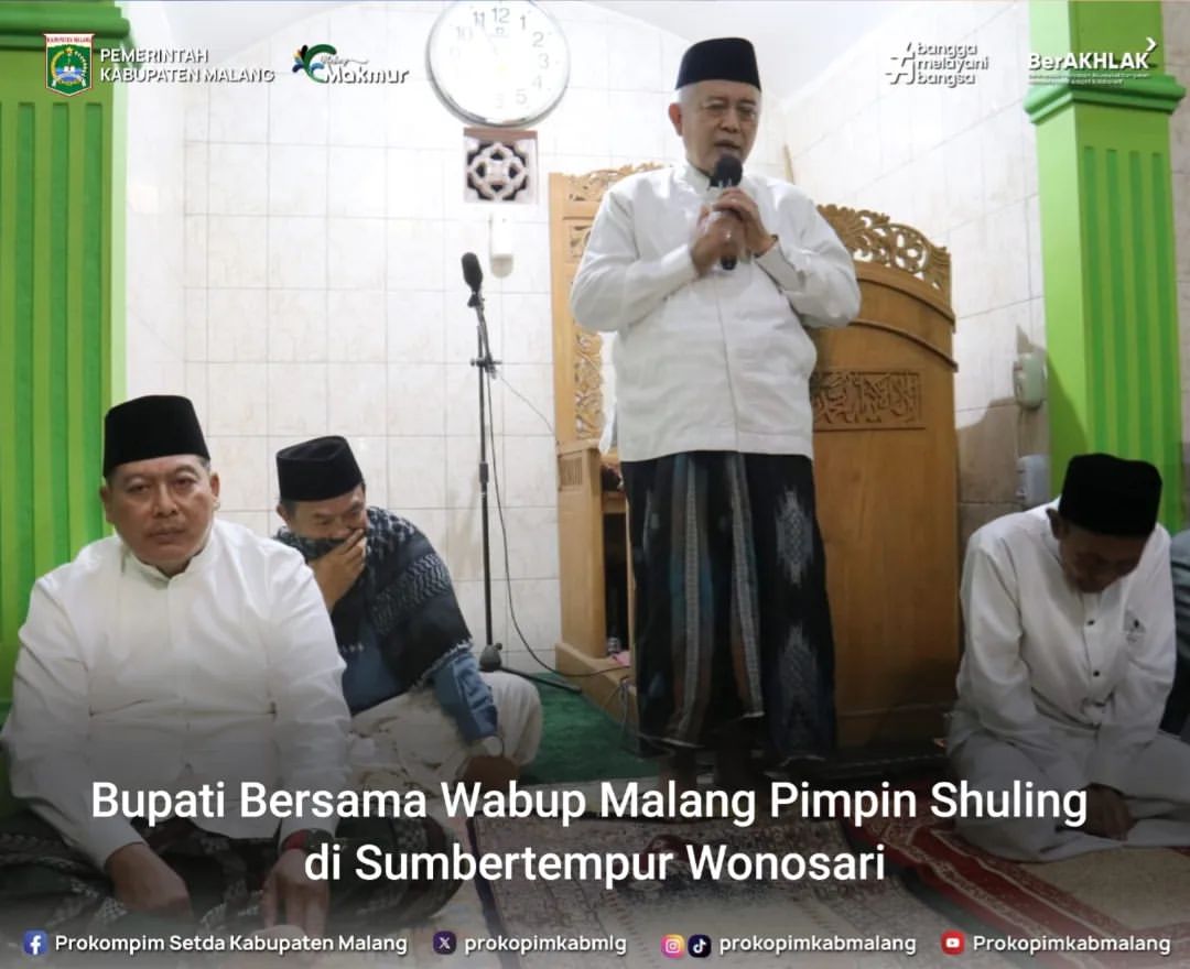 Bupati Malang Pimpin Kegiatan Shubuh Keliling di Wonosari