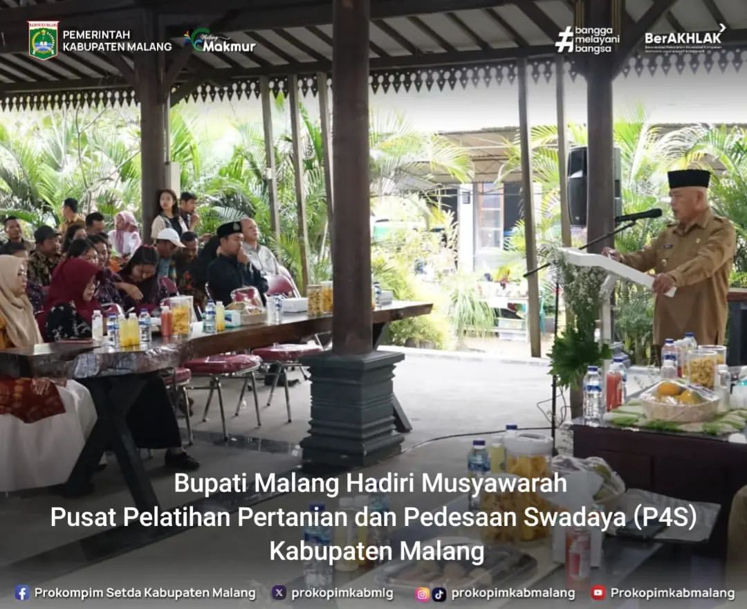Bupati Malang Hadiri Musyawarah Pelatihan Pertanian untuk Kesejahteraan