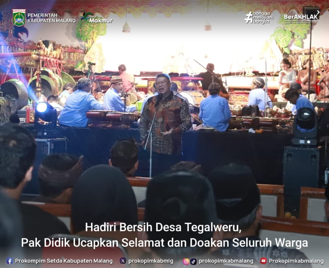 Plt. Bupati Malang Hadir di Acara Bersih Desa Tegalweru