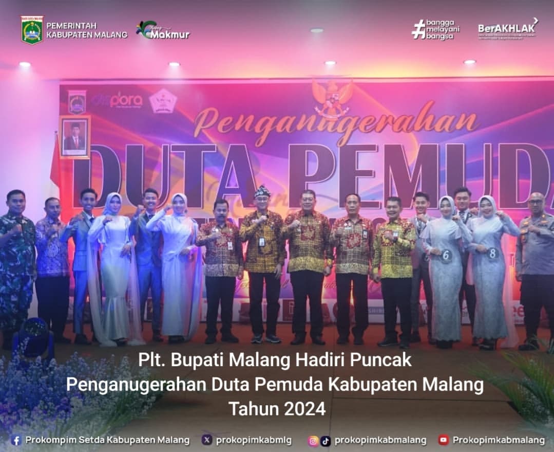 Puncak Penganugerahan Duta Pemuda Kabupaten Malang 2024