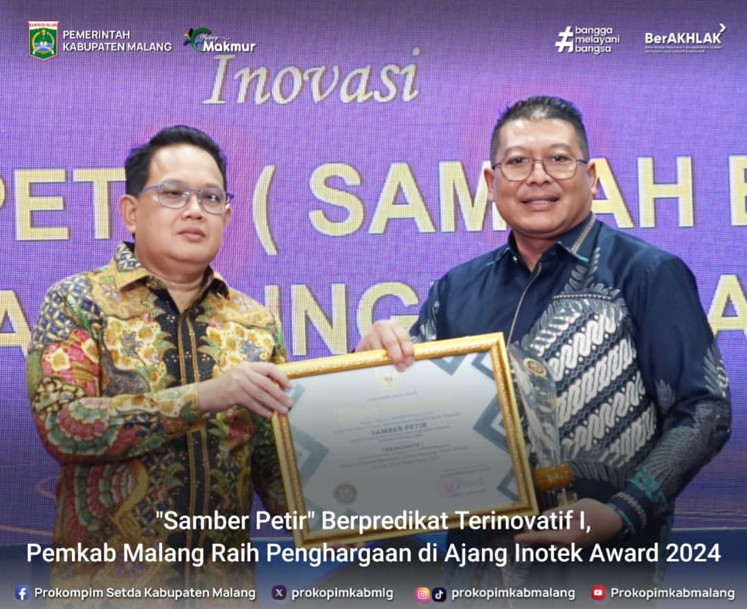 Pemkab Malang Raih Penghargaan Inovasi Terinovatif melalui Samber Petir