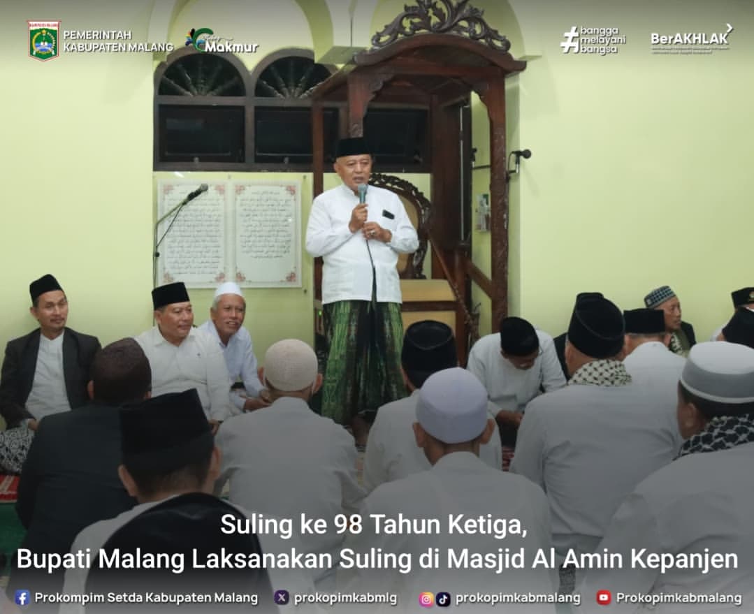Bupati Malang Melaksanakan Safari Sholat Subuh di Masjid Al Amin