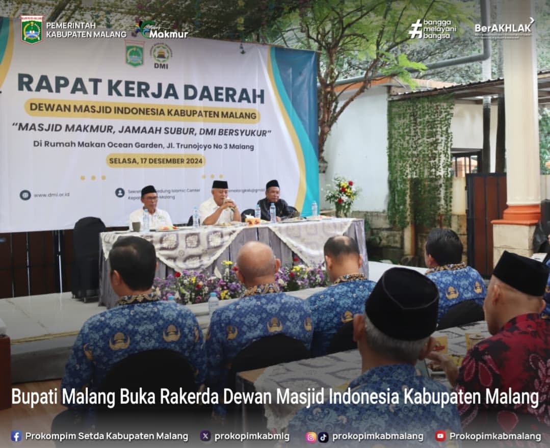 Rakerda Dewan Masjid Indonesia Kabupaten Malang Dibuka Bupati Sanusi