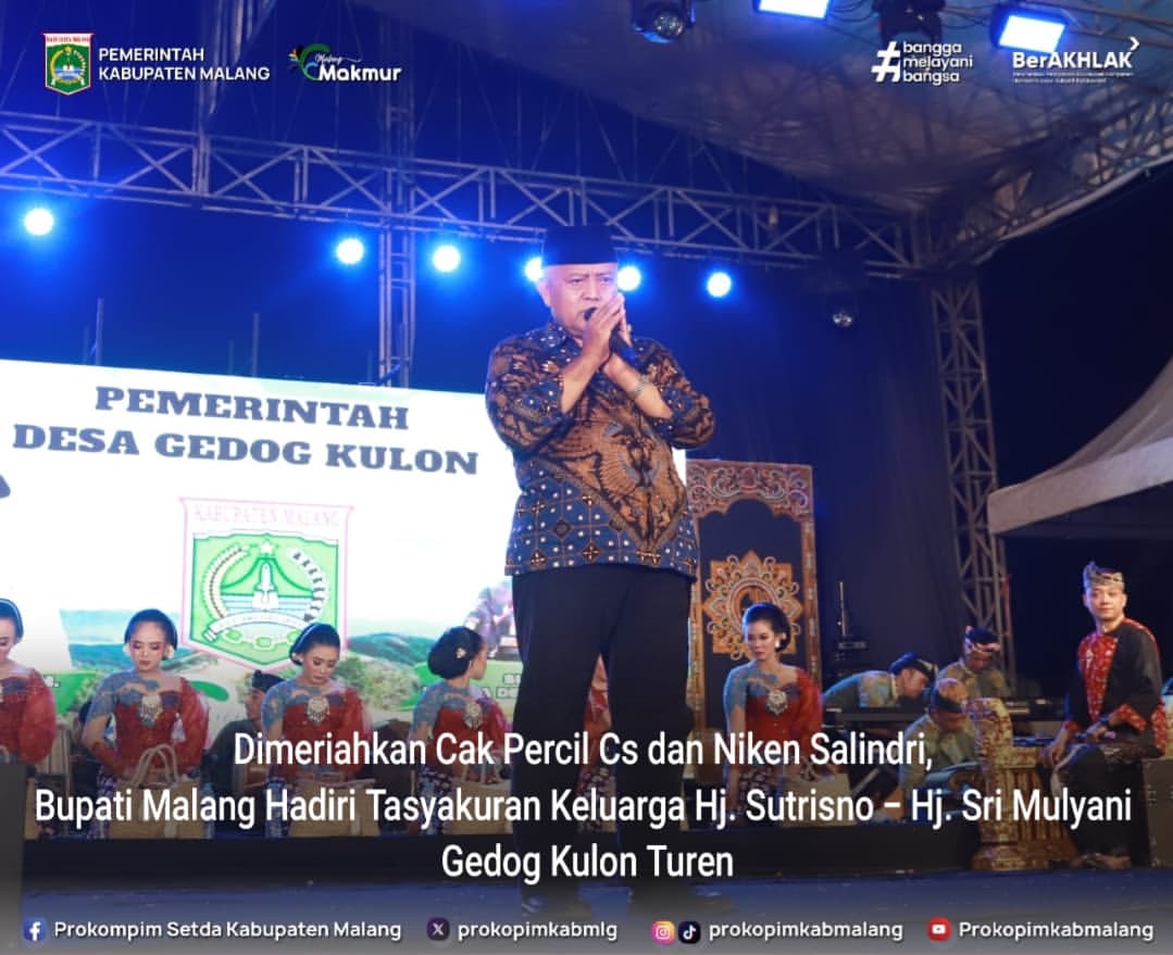 Tasyakuran Adiva di Turen Dihadiri Bupati Malang