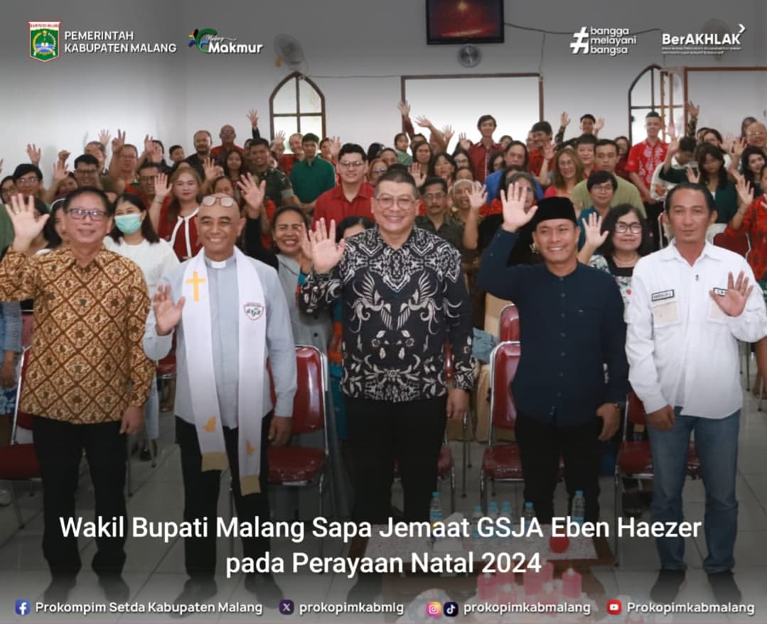 Wakil Bupati Malang Hadiri Perayaan Natal di Karangploso