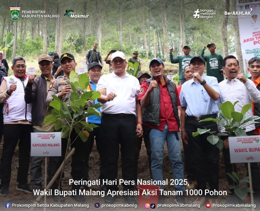 Wakil Bupati Malang Hadiri Aksi Tanam 1000 Pohon